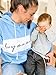 Giftifymama Women's Maternity Nursing Hoodie Breastfeeding Sweatshirt with Pockets Nursing Tops Zipper Pullover Casual Clothes Blue Boy XL