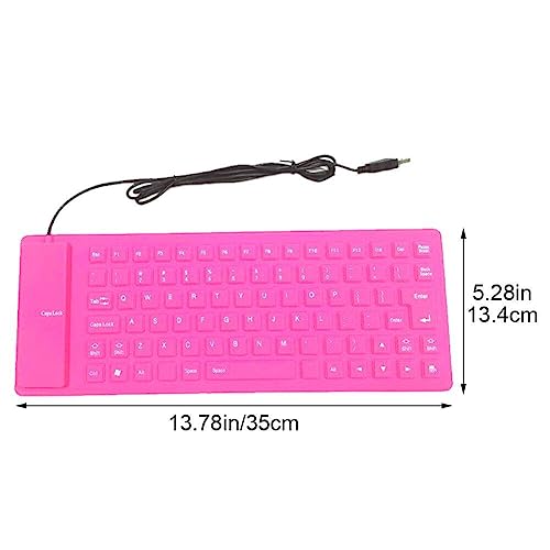 Clavier de en silicone pour ordinateur portable pliable portable USB mute - 3
