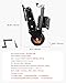 VEVOR Trailer Dolly, 500lbs Tongue Weight Capacity, 13 inch-23.2 inch Height Adjustable Trailer Mover Dolly, 9-inch Pneumatic Rubber Tire, Manual or Electric Wrench Drive, for Moving RV Trailer
