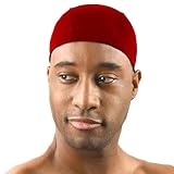 Sports Spandex Dome Cap, Red