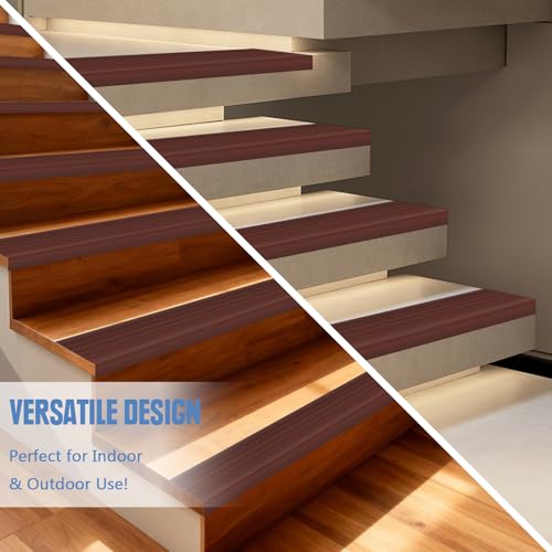 Nez d'escalier antidérapant haut de gamme imperméable café