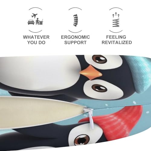 Almohada de viaje espuma viscoelástica tamaño único miniatura 5