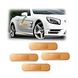 Moioee 4 Pcs Car Bumper Stickers, Funny Bandage Decal, Band Aid Sticker for Covering Auto Paint Scra