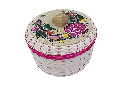 Leos Imports Authentic Mexican Tortilla Basket - Unicel Foam & Palm Straw Holder Tortillera
