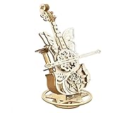 AIJUYE 3D 立体パズル オルゴール 木製パズル おもちゃ ウッドパズル 手作りキット 木製立体パズル 知育玩具 暇つぶし 組み立て 工作 キット 大人向け 小学生 高学年 女の子 男の子 チェロ可動式 祝日 ギフト