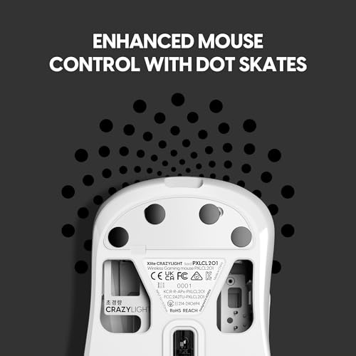 Image of Pulsar Gaming Gears Xlite Crazylight Gaming Mouse, Medium, Uyuni White