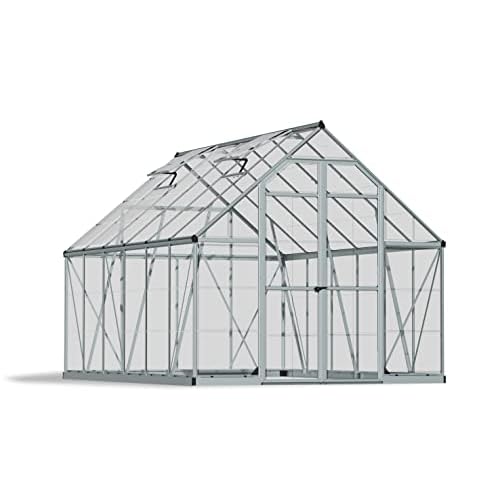 Palram Aluminium Gewächshaus Gartenhaus Panorama/Octave // 366x243x231 cm (LxBxH); Treibhaus & Tomatenhaus zur Aufzucht