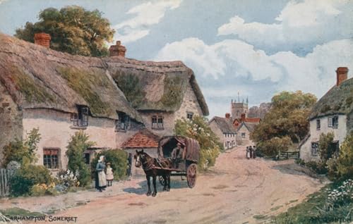 Tableau Toile Carhampton Somerset par Alfred Robert Quinton Peinture Décorative Murale 60x90cm