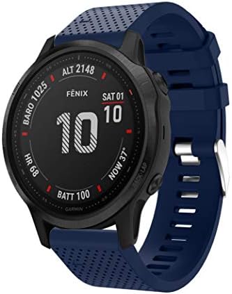 Fit for Garmin Fenix 6S Pro Watch Bands, Fenix 6S Sapphire Quick Fit 20 Watch Band Silicone Replacement Straps Accessory Band Wristbands Fit for Garmin Fenix 5S Plus for Women Men