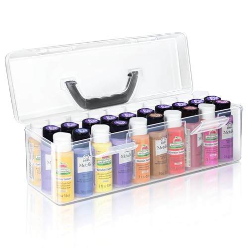 Vowcarol Acrylic Paint Storage Box (30 Bottles)