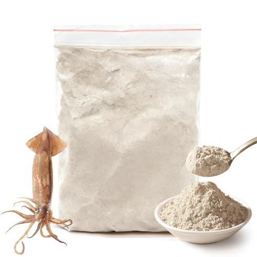Hueso de Sepia en Polvo Fina 150g - Polvo Natural de Calcio para Aves, Reptiles, Tortugas y Dragones Barbudos - Suplemento Alimenticio Fácil de Mezclar - Hecho a Mano