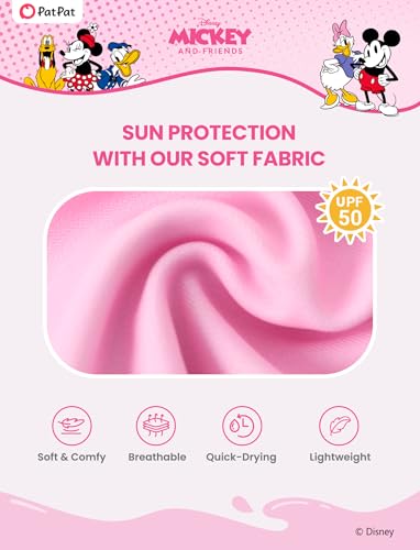 Image of Disney Frozen Elsa Stitch Marvel Toddler Girl Two Piece Long Sleeve UPF50+ Swimsuit Rashguard Sets Bathing Suit