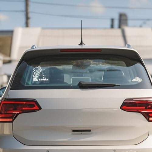 Image of ASUNO Calvin Peeing On Trxumxp Sticker Vinyl Decal Self-Adhesive Label 6 inch x 6 inch for Car Window Truck Auto Wall Laptop 10 PCS