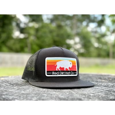 Image of Red Dirt Hat Company Buffalo Patch Adjustable Snapback Hat