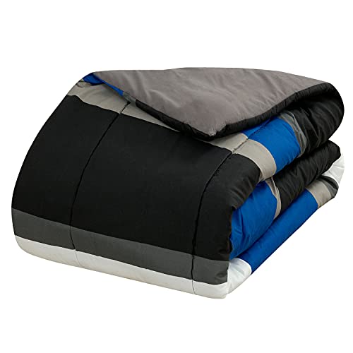 Kidz Mix Mf Rugby Stripe White Full 8Pc Comforter Set #TOP6