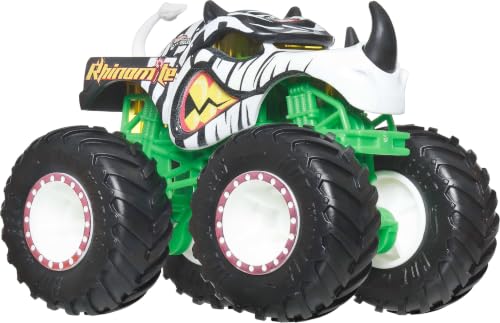 Image of Hot Wheels Monster Trucks, 1:64 Scale Monster Trucks Toy Trucks, Set of 4, Giant Wheels, Favorite Characters and Cool Designs