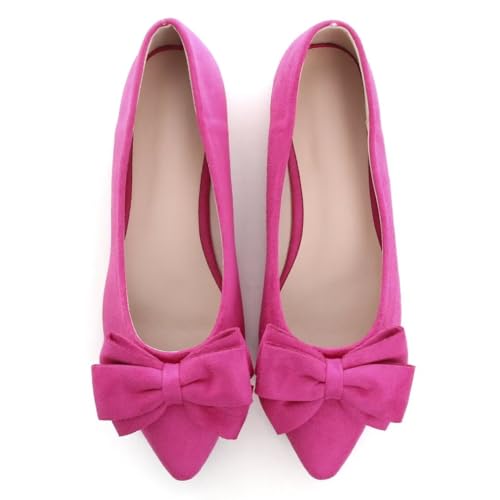 Image of TN TANGNEST Women Fashion Bowknot Flats Comfort Pointed Toe Dress Shoes