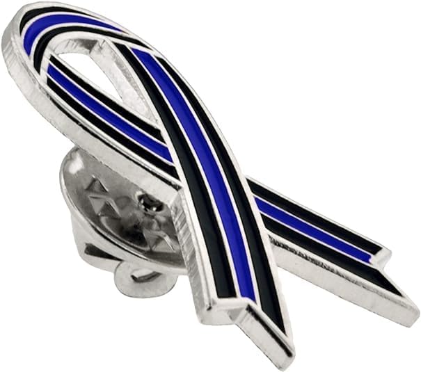 Image of PinMart's Thin Blue Line Lapel Pin