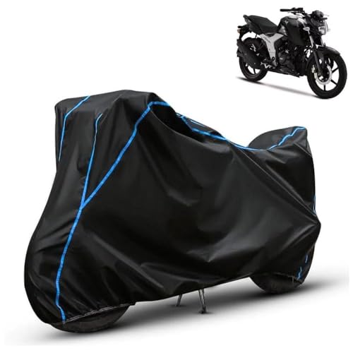Image of Kerwa Waterproof Bike Cover Compatible with TVS Apache RTR 160 | Dust Proof, UV-Resistant, All-Weather Protection Bike Body Cover, Windproof Elastic Bottom