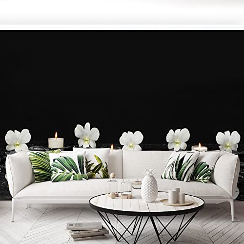 Papier peint Tulup orchidée de bougies 312x219cm grand format