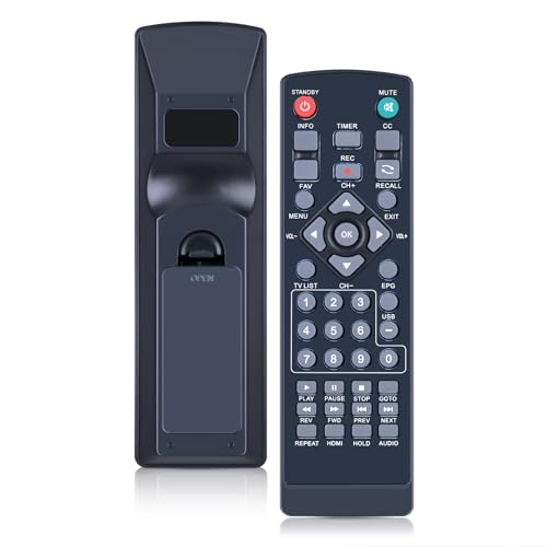 Télécommande de rechange Mediasonic HomeWorx HW130STB pour adaptateur TV ATSC numérique