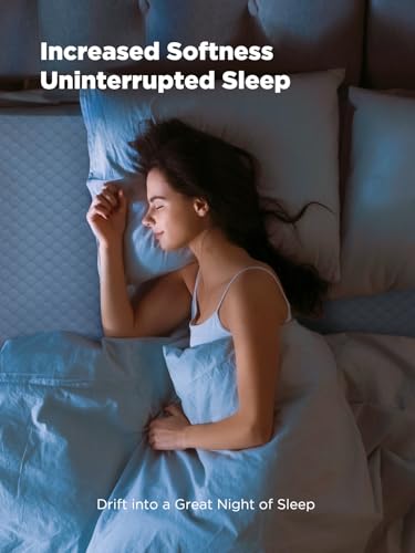 Image of PERLECARE Queen Mattress Topper, 4 Inch Gel Memory Foam Mattress Topper for Pressure Relief, Premium Soft Cooling Sleep, Non-Slip Design with Removable & Washable Cover, Oeko-Tex Certified