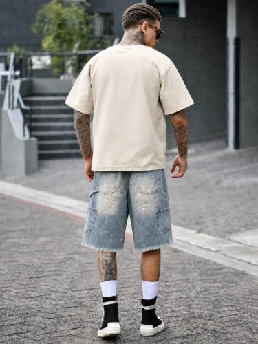 Evioset Bleach Splatter Carpenter Shorts