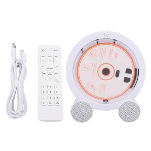 Generic Reproductor de CD Vertical de Sobremesa, Reproductor de CD Portátil con 5.3, Temporizador, Pantalla LED, Altavoces Duales HiFi, Radio FM y Entrada USB AUX (Color Madera)