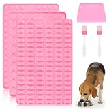 Alitree Silikon Backmatte Hundekekse, Antihaftend DIY Backform Haustier Snacks, Für Hundeleckerlies Backmatten Kekse Schokolade, Mit Knochenform Klauenform Halbkugel Backpinsel Bürsten Und Teigmesser