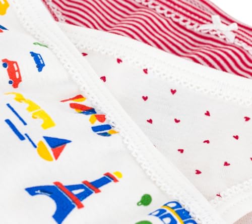 Petit Bateau PACK OF GIRLS UNDERWEAR PARIS PRINT GIRLS UNDERWEAR 3 PACK SIZES 2-12 YEARS3
