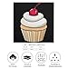 Cupcakes Cherry Cup Cakes Silk Like Head Scarf for Women Bandana for Hair Wrapping Fashion Accessory Square Hair Scarves 18