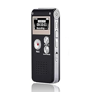 Digital Voice Recorder 16GB Voice Recorder with Playback for Lectures – USB Rechargeable Dictaphone Upgraded Small Tape Recorder Device