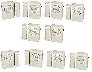 Navkar Systems Door Alarm Security Pack of 10 Pc's Wireless Door Alarm Sensor for Home Window Alarm Security | Main Door Open Alarm for Home