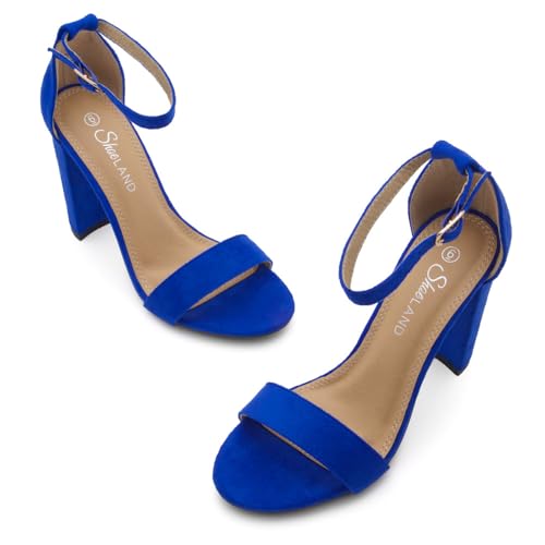 Herstyle Women’s Chunky Block Heels – Open Toe Ankle Strap Sandals, 3.75 Inch High Heels for Wedding, Party & Dressy Occasions – Comfortable Strappy Dress Shoes2
