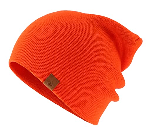 Image of Home Prefer Mens Winter Hats Acrylic Knit Cuff Beanie Cap Warm Womens Beanie Hat