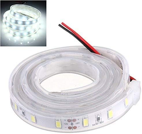 Tira LED de silicona 1M 5630 SMD luz blanca fría 12V miniatura 3