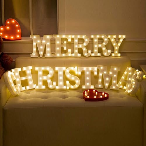 Image of Desidiya LED Marquee Alphabet Letter Light Sign - Illuminated Decorative Wall Hanging for Birthday, Anniversary & Party Decor (Letter-J)