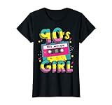Damen 90s Girl 90er Jahre Party Neunziger Kostüm Frauen Geschenk T-Shirt