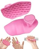 HUVZOR 2Pcs Guantes de Gimnasio para Entrenamiento Hombre Mujer,Rosa