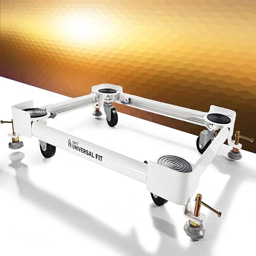 Universal Stand for Washing Machine 6kg, 6.5kg 7kg 8kg 9kg For All Fully Automatic Top & Front Loads, Fridge & Dishwasher, 100% Heavy Duty Metal...