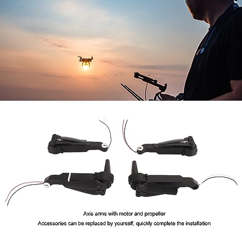 Image of SUNGOOYUE RC Quadcopter Axis Arms with Motor Propeller, Lightweight Drone Frame Axis Arms Compatible with E88 E88MAX E525 P1