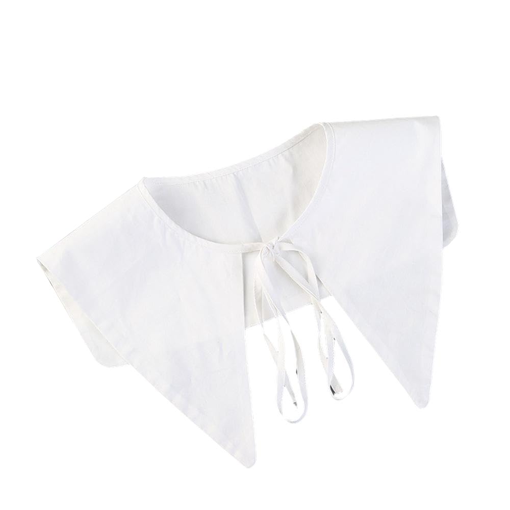 Detachable Fake Collar for Women Embroidery Mini Cape Collar Dickey Neck Ruff False Collar
