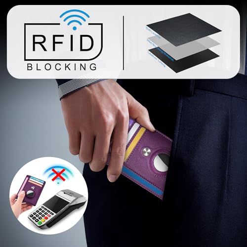 Slim Minimalist Wallet with AirTag Holder - $9.99 (38% Off) - Image 5