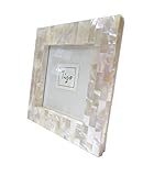 Tozai Home Tizo 2.5X3.5 Pearl White Mother of Pearl Frame