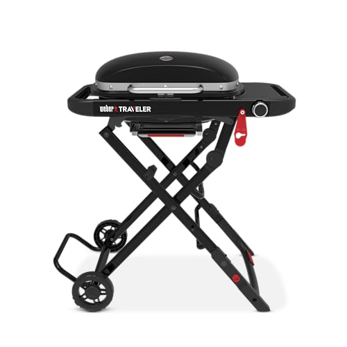 Weber Traveler® Compact Portable Gas Grill (Liquid Propane) for Outdoor
