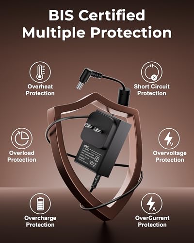 Image of FEDUS BIS Certified 19V 1.7Amp Adapter for LG Monitor, Power Supply Cord of HDTV, LCD LED Monitors,TV Compatible for 19 inch 20 inch 21.5 inch 24 inch 27 inch 29 inch 32Inch TV Monitor, Input: 220V-50Hz 50mA Output 19V /1.7A