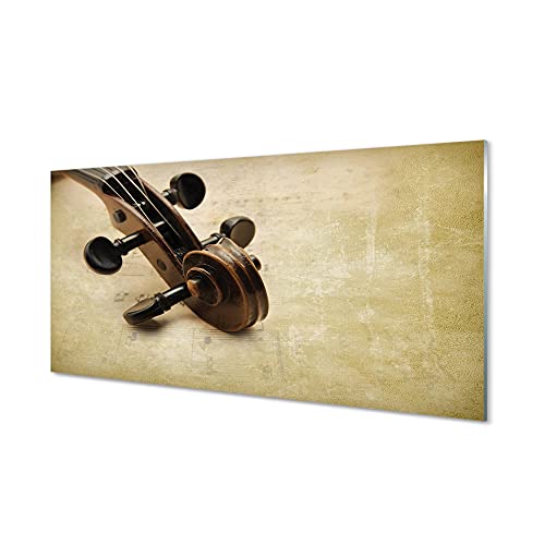 Impression sur verre instruments de musique 140x70 pour raviver un mur vide