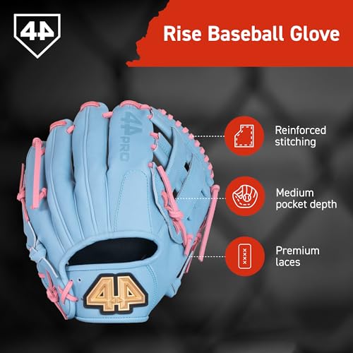 Image of 44 PRO Rise Youth Baseball Glove, 11.5 inch H-Web, Ages 8-12