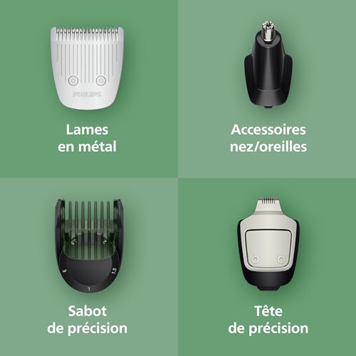 Tondeuse Philips Multigroom série 5000 MG595230 12 accessoires lames auto affûtées - vue 6