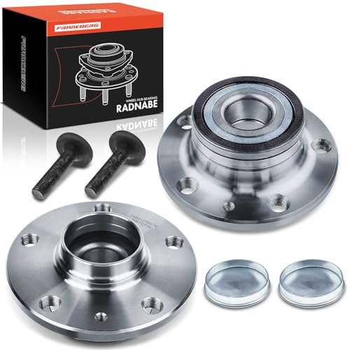 Frankberg 2x Radlager Radlagersatz Hinten Links Rechts Flansch-Rad 136 3 Mit ABS Magnetring Kompatibel mit Golf VI Variant AJ5 Replace# 1T0598611